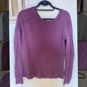 Plum woven sweater from American Eagle